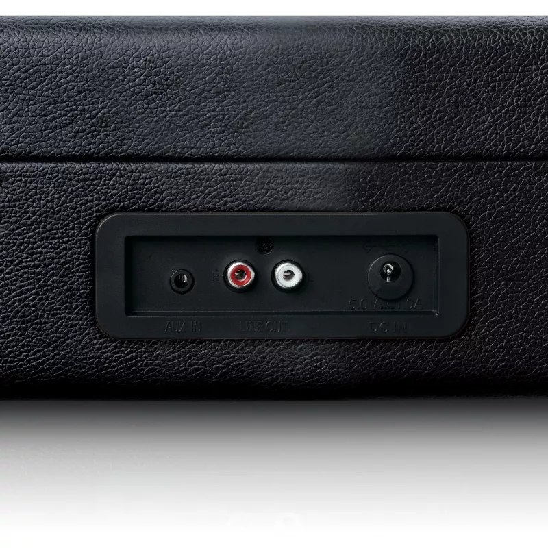 Belt-ajamiga plaadimängija Lenco TT-115 Must — portatiivne kohvri-tüüpi plaadimängija, Bluetooth 5.0, USB salvestus, 33/45/78 p/min