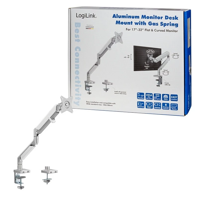 Monitorikinnitus LogiLink BP0086 81,3 cm (32 tolli) laud Hõbe
