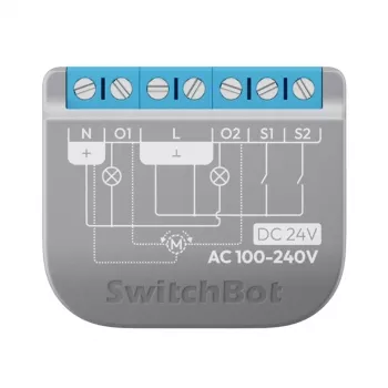 Relee SwitchBot Relay Switch 2PM kahe kanaliga W5502320 – nutikas kahe kanaliga relee