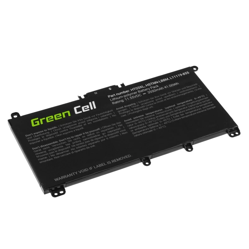 Green Cell GC-HP163 Sülearvuti aku HT03XL 11.4V 3400mAh HP Mobilit