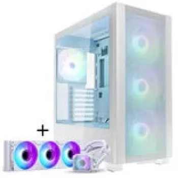 PHANTEKS XT Pro Ultra karastatud klaasist aknad, D-RGB + Glacier One 360M25 Gen2 DRGB, 360mm, komplekt - valge