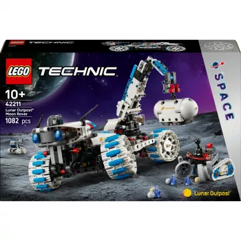 LEGO Technic 42211 Lunar Outpost Moon Rover – konstruktsioonimänguasi, 1082 tk, modulaarne ehitus, 130×310×190 mm
