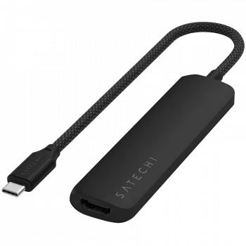 Satechi ST-P4SK liidese jaotur USB Type-C 10000 Mbit/s Must