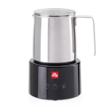 Piimavahustaja/soojendaja Illy 23760 must roostevaba teras 250ml