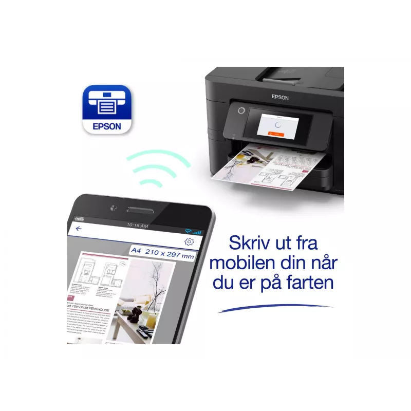 Epson WorkForce Pro WF-4825DWF tindiprinter A4 4800 x 2400 DPI 25 ppm Wi-Fi