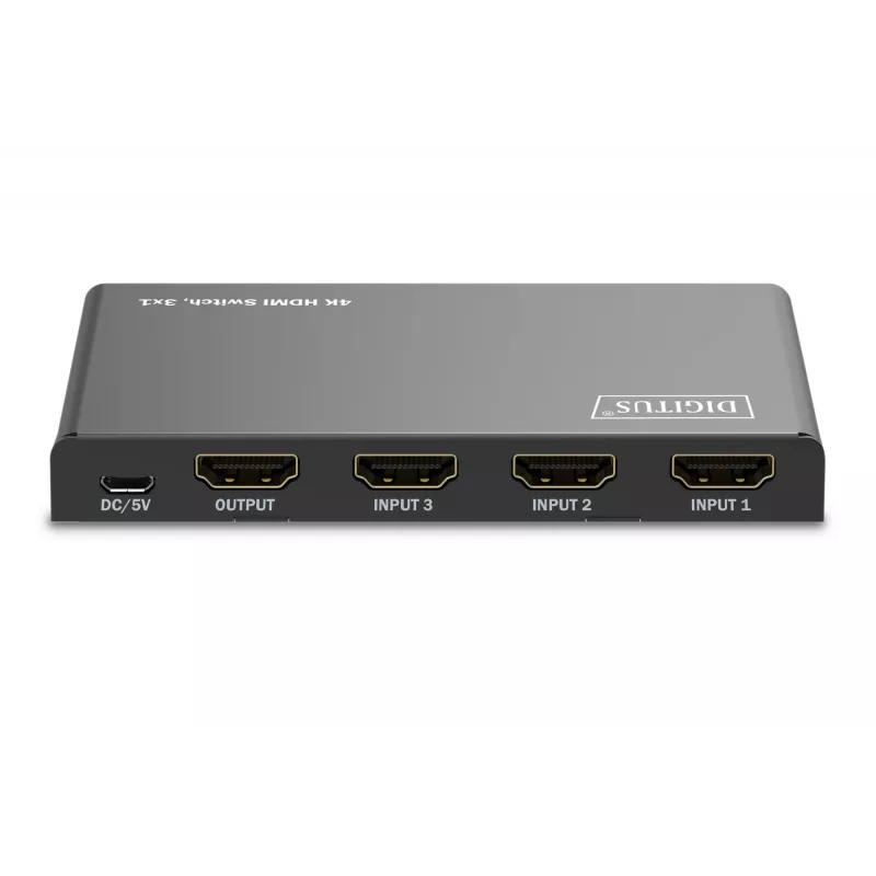 Digitus 4K HDMI Switch 3x1 Metal Must 18 Gbit/s