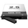 Välise kettaseadme salv IcyBox MB038 seeria jaoks – mudel MB038TP-B, must, ühilduv MB038-ga