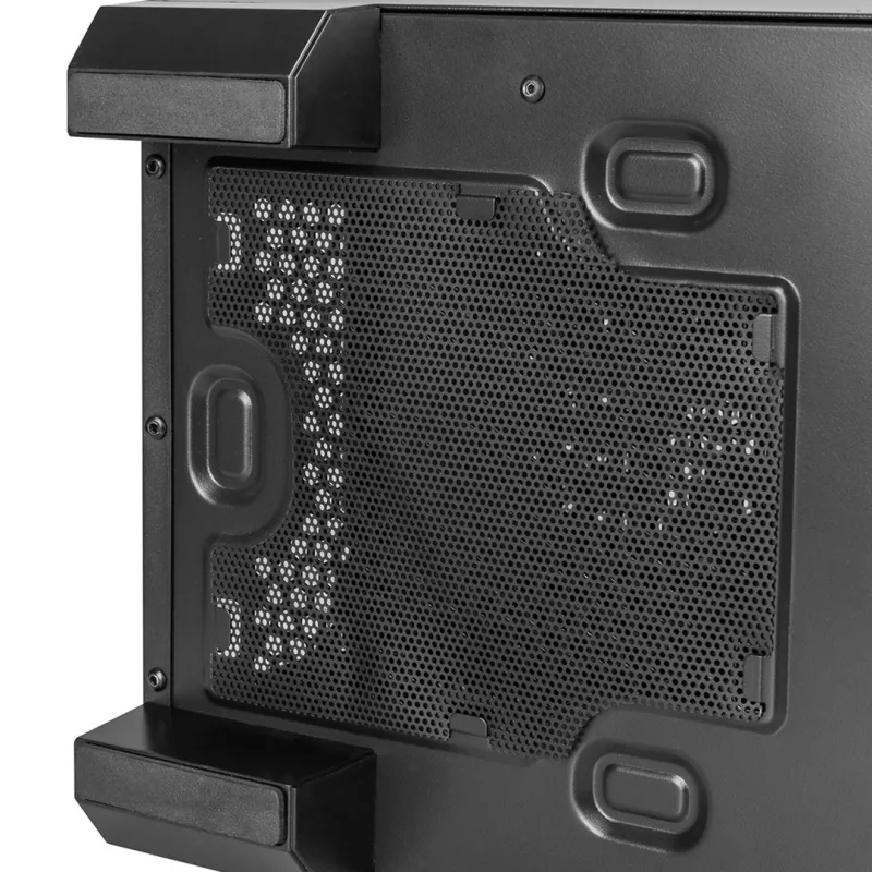 PC-korpus MODECOM Oberon Pro Midi Tower, karastatud klaas, microATX/ATX, 7 pesa, 395 mm GPU, 2x3,5 tolli + 3x2,5 tolli sahtlid, USB 3.2 Gen1