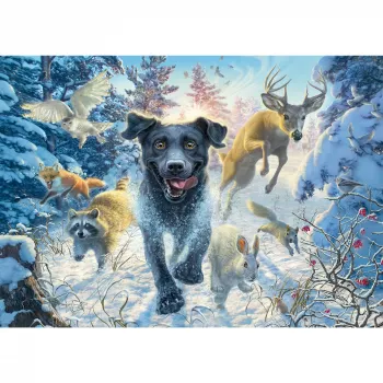 Mark Fredrickson: dog love - must labrador lumes, pusle 1000 tükki