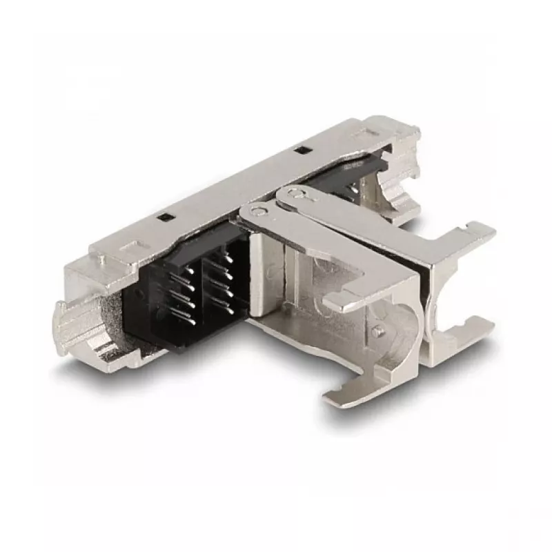 DeLOCK RJ45 ühenduspesa LSA-LSA Cat.6A tööriistavaba Must