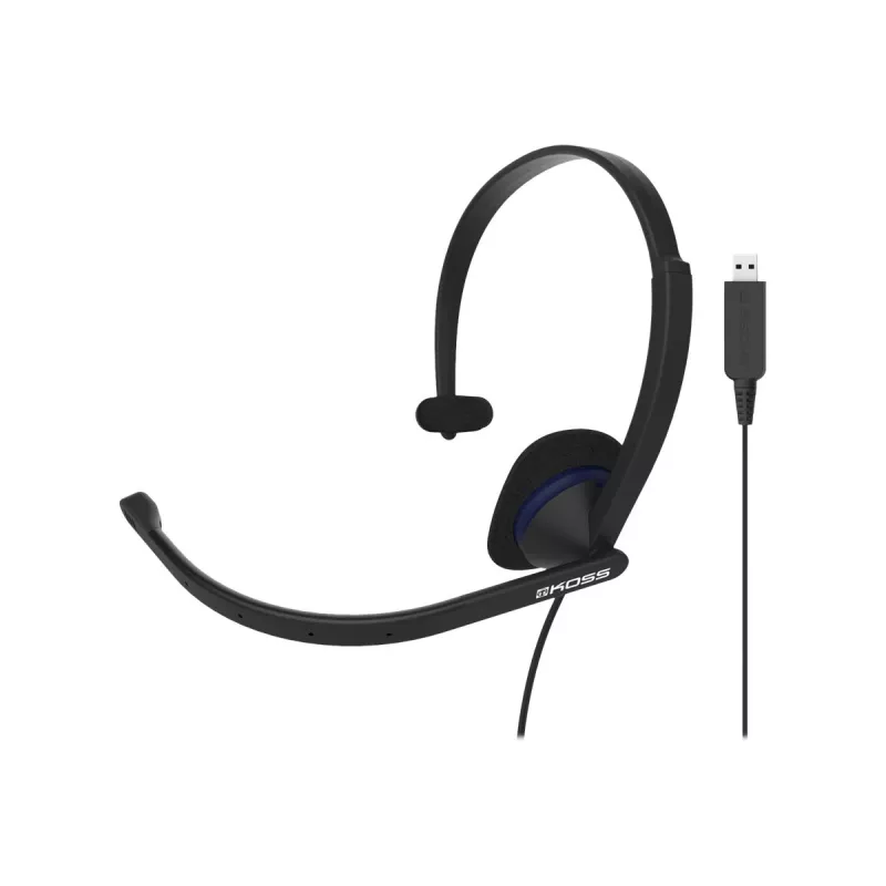 Koss | Kõrvaklapid | CS195 USB | Juhtmega | Pealekantavad | Mikrofon | Must