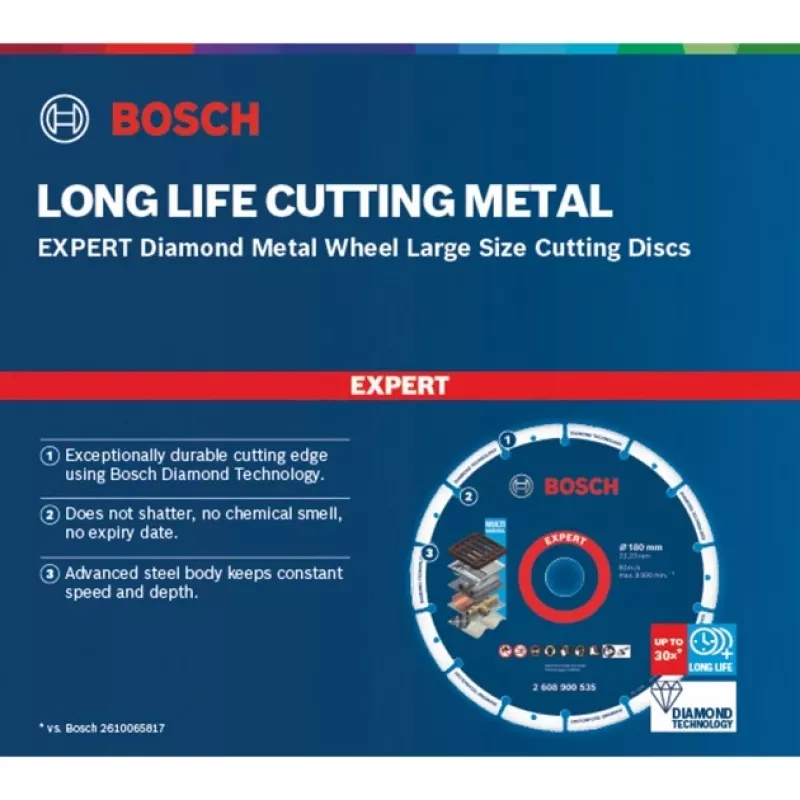 Bosch 2 608 900 535 pöörleva tööriista lihvimis-/lihvimistarvik Malm, metall, plast Lõikeketas