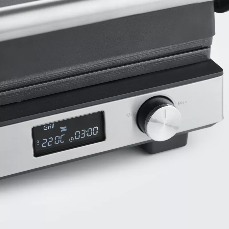 Kontaktgrill Severin KG 2380 must hõbedane 2000W roostevaba teras