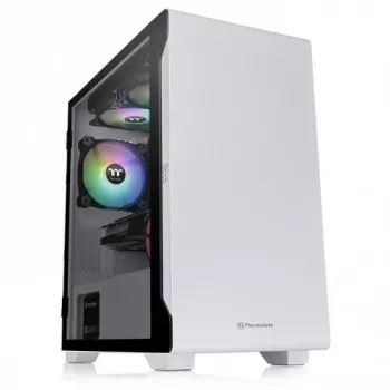Arvuti korpus Thermaltake S100 karastatud klaasiga Snow Edition Micro Tower Valge