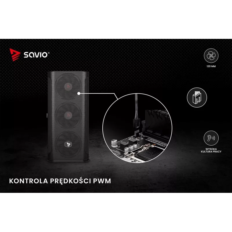 Kõik-ühes vedelikjahutus SAVIO BLADE SET 120 mm ventilaator 1800 p/min 32 sone Must