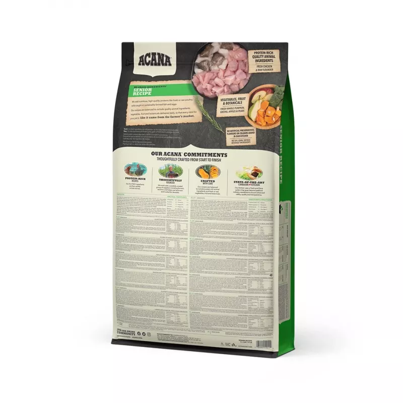 ACANA Senior kuiv koeratoit 11,4 kg ACANA Senior kuiv koeratoit 11 on Acana koeratoit. Ehtne Acana toode — MPN: · EAN: