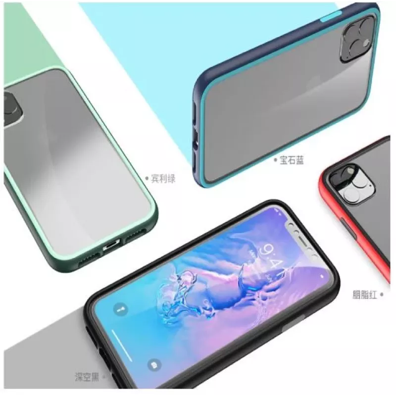 Kaitsev telefonikott COMMA iPhone 11 Pro Maxile — löögikindel, roheline