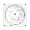 Korpuse ventilaator MODECOM VOLCANO LOOP 120 ARGB Valge — 120 mm, ARGB-valgustus, PWM-tugi, 400–1400 p/min