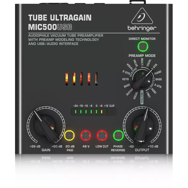 Behringer MIC500USB heli eelvõimendi