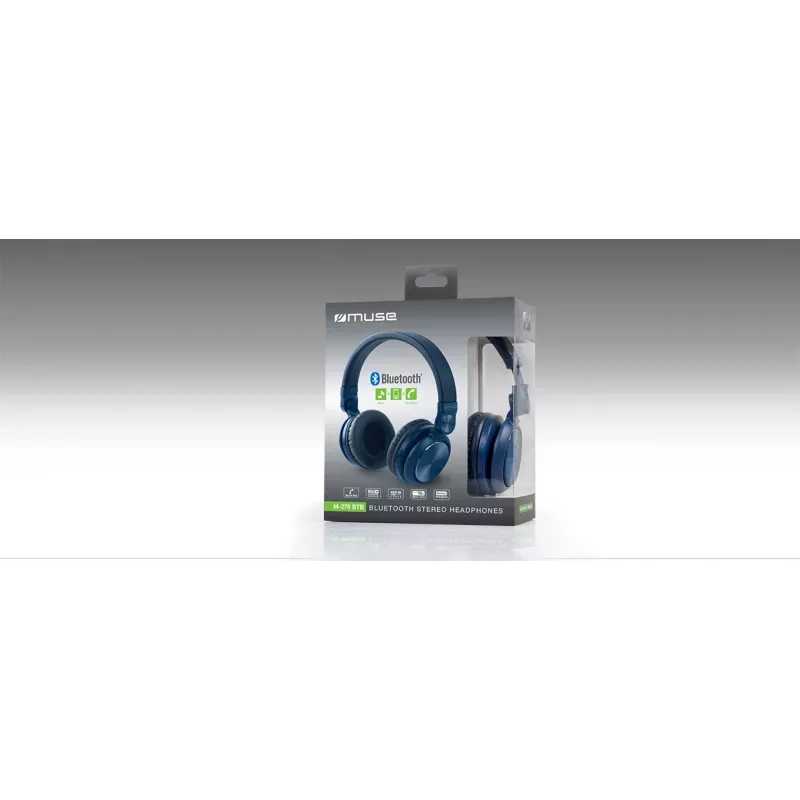 Muse M-276BTB juhtmeta kõrvaklapid, sinised