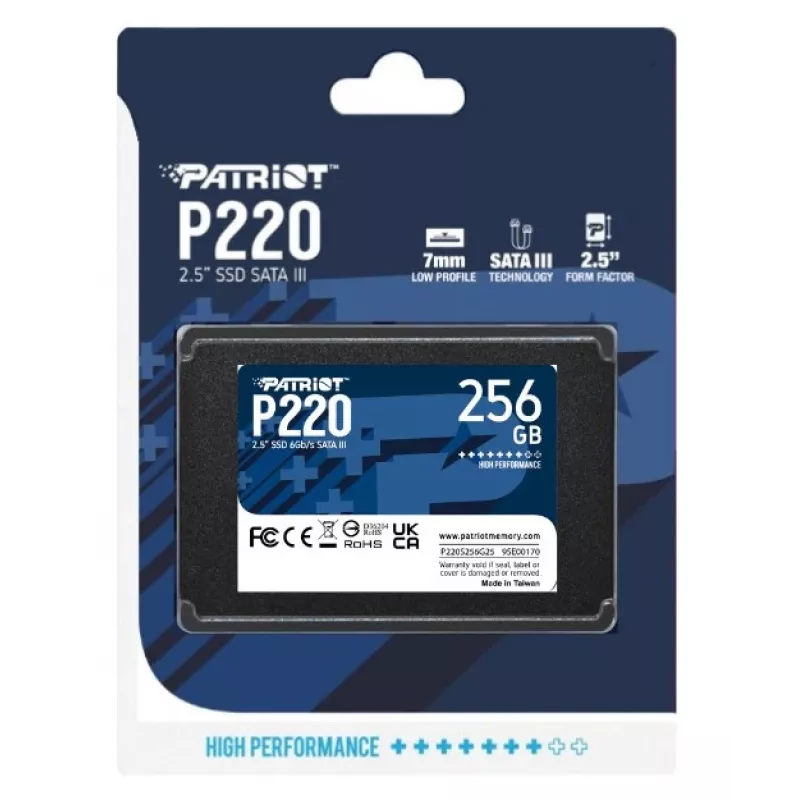 SSD Drive Patriot P220 256GB 2.5inch SATA III
