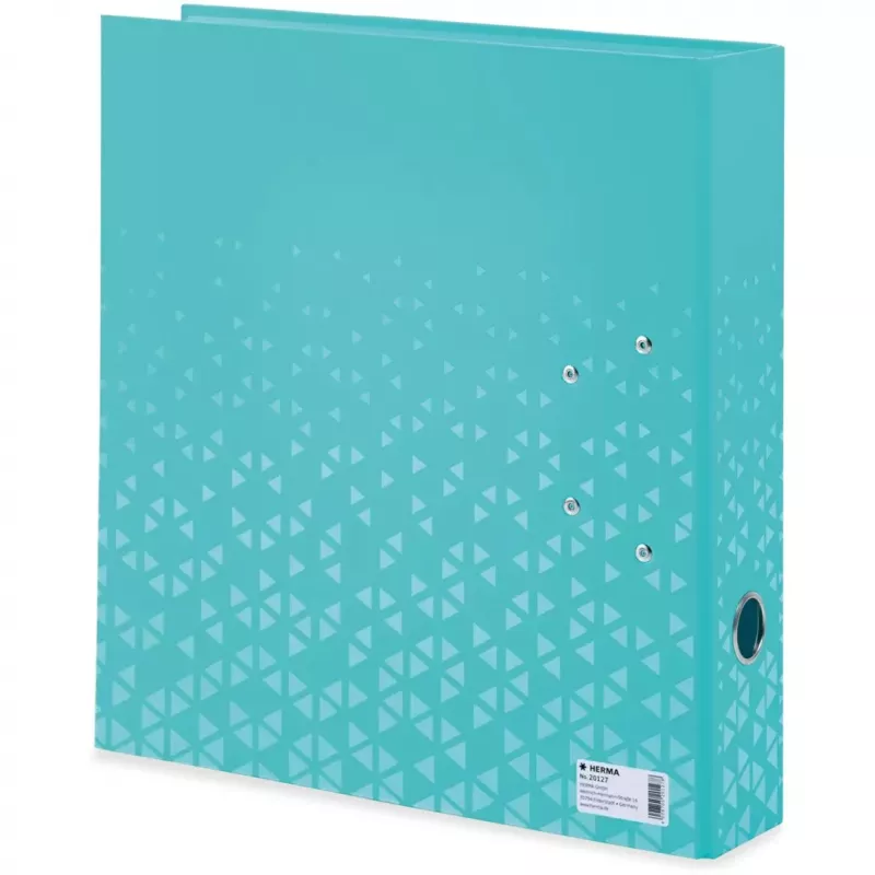 HERMA Color ring binder A4 Turquoise D-ring Cardboard 1 pc