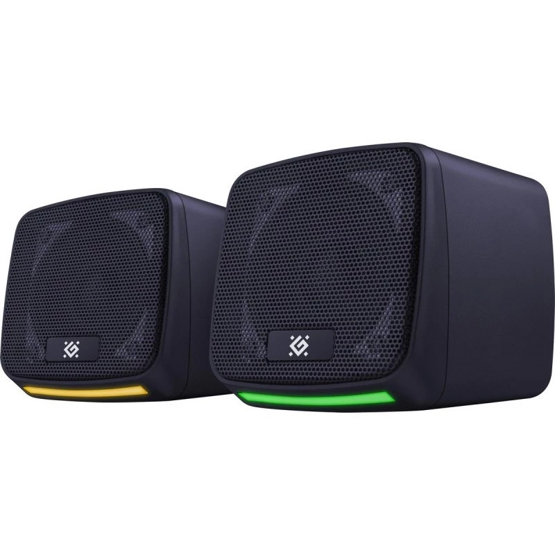 PC-kõlarid DEFENDER J3 2.0 6W LED USB, 2×3W RMS, 90–20000 Hz, 3,5 mm, must