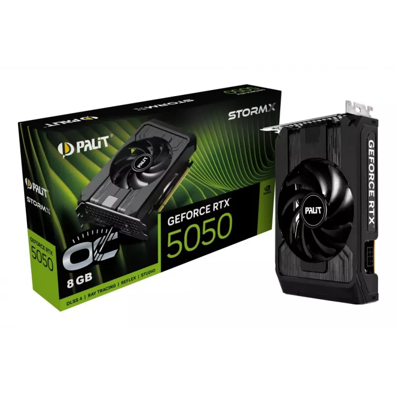 Graafikakaart Palit GeForce RTX 5050 StormX OC — 8 GB GDDR6, 128-bitine, PCIe 5.0