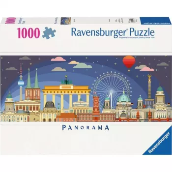Pusle Ravensburger Panorama Night in Berlin 1000 tk, panoraamformaadis