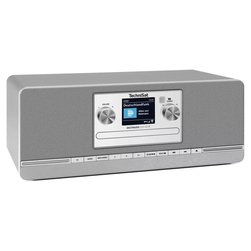 TechniSat DIGITRADIO 372 CD IR Internet Analoog & digitaalne Antratsiit, Hõbedane