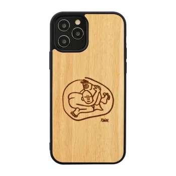 Telefonikott man and wood iPhone 12 Pro Max jaoks — 'child fish' disain