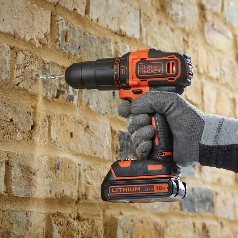 Black & Decker BDCHD18KB-QW puur, padrunita, must, oranž