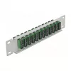 Fiiberoptiline patch-paneel DeLOCK 10 tolli 12 porti SC Duplex roheline 1U hall