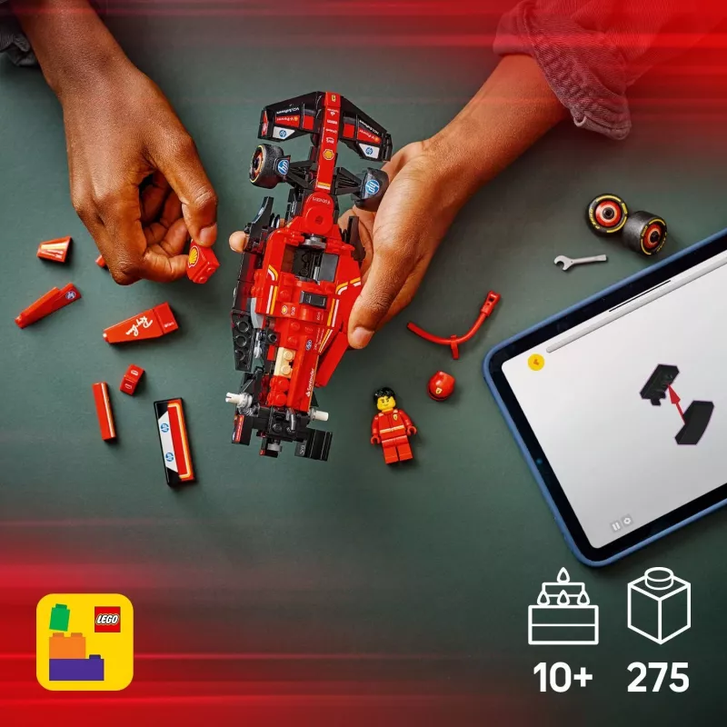LEGO Speed Champions Ferrari SF-24 F1 võidusõiduauto komplekt 77242 — 275 tk, 1 minifiguur, 10+ a