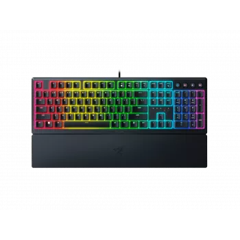 Wired gaming klaviatuur Razer Ornata V3 — membrane‑mechanical hybrid, RGB LED lighting, USB
