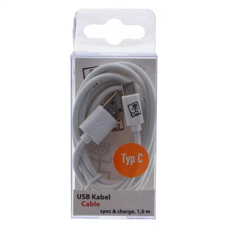 USB-kaabel 2GO 795925 1m Micro-USB B USB C USB 3.2 Gen 1 valge