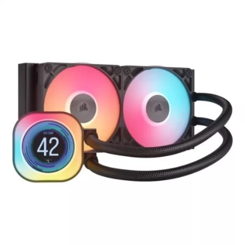 Õhkjahuti Corsair iCUE LINK TITAN 240 RX LCD 12 cm must 300–2100 RPM