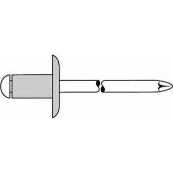 Blindneedid GESIPA 5x16 mm Al/A2 10,0–12,0 mm paneelidele, pakk 250 tk