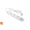 Nutikas pistikupesakomplekt Denver SHP-300U 3 vahelduvvoolupistikut Tüüp E 4 Valge