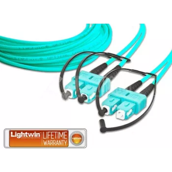 Lightwin LDP-50 SC-SC 4.0 OM3 fiiberoptiline kaabel 4 m akvamariinvärvi (LDP-50 SC-SC 4.0 OM3)