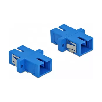Fiiberoptiline adapter SC emane SC emasele, DELOCK 85990, sinine, 4 tk pakend