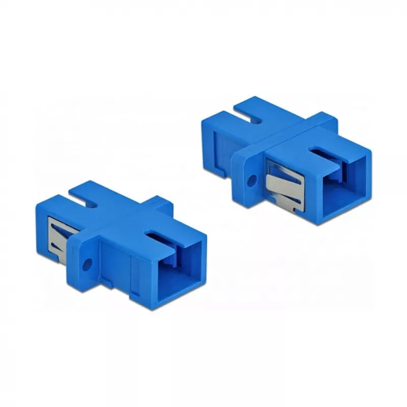 Fiiberoptiline adapter SC emane SC emasele, DELOCK 85990, sinine, 4 tk pakend