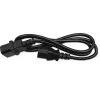 Toitepikenduskaabel QOLTEC 50459 IEC C13 C14 suunas 1,5m
