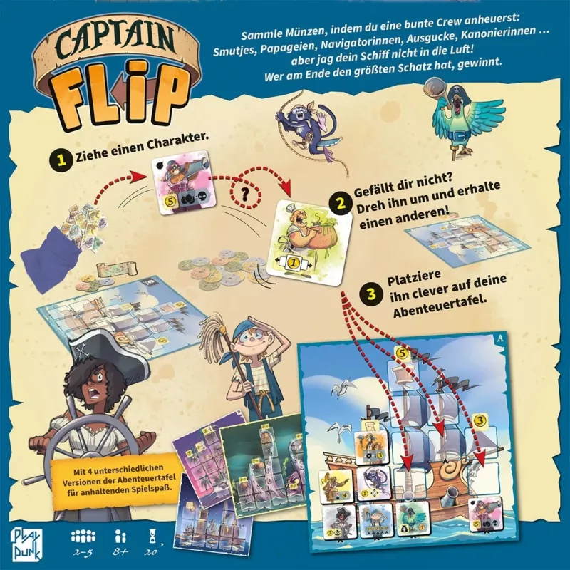 Captain Flip, lauamäng