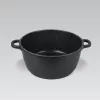 Maestro MR-4616C kaanega pott 16 cm 1 l Must