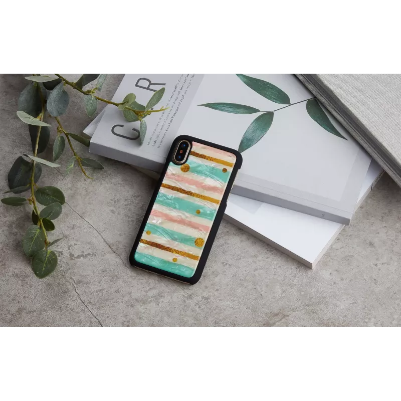 Nutitelefoni ümbris iKins iPhone XS / iPhone XS Max jaoks — pop mint Must