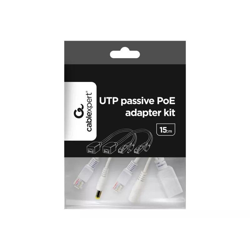 PoE adapter Gembird PP12-POE-0.15M-W