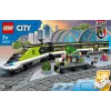 LEGO 60337 City Express reisirongi komplekt – kaugjuhitav mänguasi lastele, poistele ja tüdrukutele, töötavate esitulede, 2 vaguni ja 24 rööpatükiga