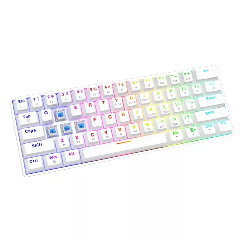 Mehaaniline klaviatuur Whiteout X2, Blue Outemu, Hot Swap Savio Savgk-white