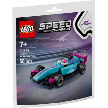 30734 Speed Champions F1 ACADEMY Mini-Auto, ehitusmänguasi polükott